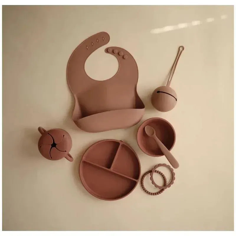 Mushie - Silicone Suction Bowl, Woodchuck Image 5