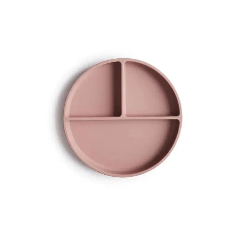 Mushie - Silicone Suction Plate Baby - Blush Image 1