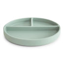 Mushie Silicone Suction Plate - Cambridge Blue Image 2