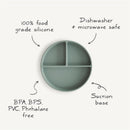 Mushie Silicone Suction Plate - Natural Image 3