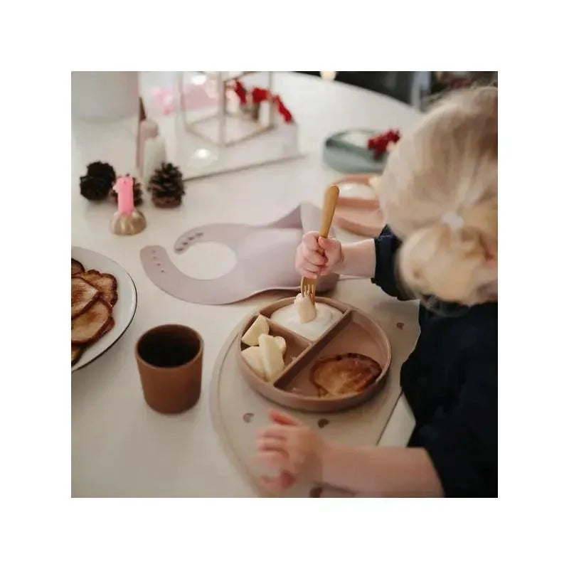 Mushie - Silicone Suction Plate Baby - Natural Image 3