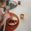 Mushie Silicone Suction Plate - Cloudy Mauve Image 4