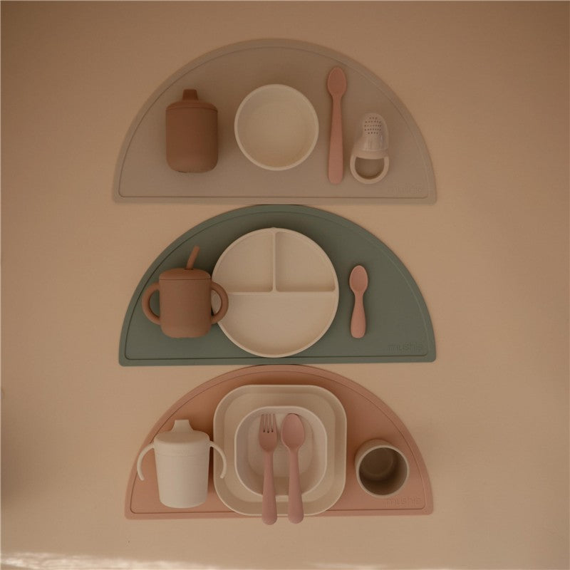 Mushie Silicone Suction Plate - Ivory Image 6