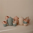 Mushie Silicone Tea Play Set - Cambridge Blue Image 3