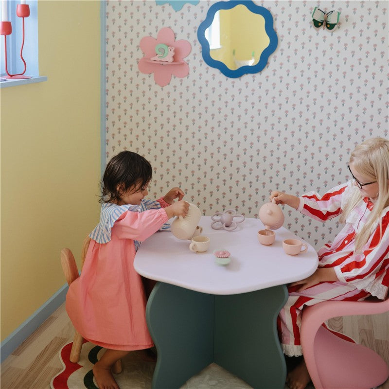 Mushie Silicone Tea Play Set - Cambridge Blue Image 4