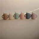 Mushie - Silicone Training Cup & Straw, Natural Image 4