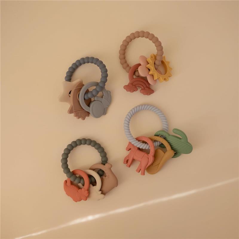 Mushie - Silicone Western Teething Ring Toy Image 3