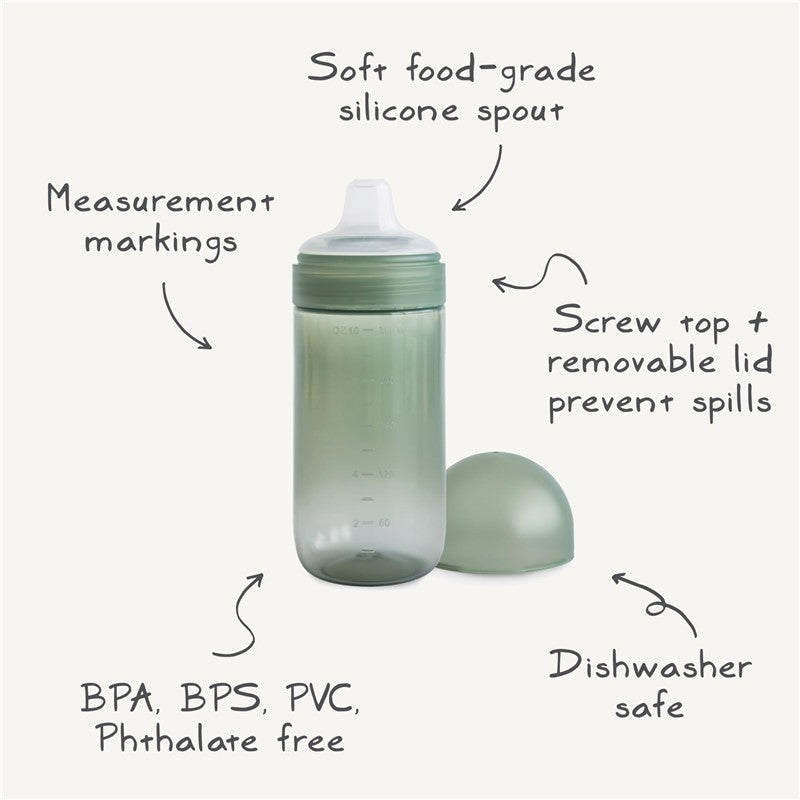 Mushie Soft Spout Sippy Cup - Dried Thyme Image 2