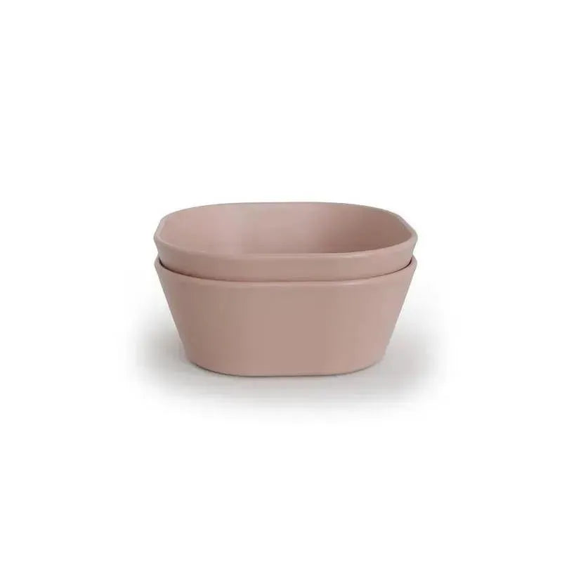 Mushie - Square Dinnerware Baby Bowl - Set Of 2 - Blush Image 4