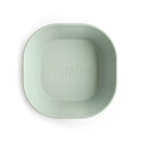 Mushie Silicone Square Bowl Dinnerware Set 2 Pack - Sage Image 2