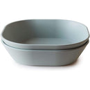 Mushie Silicone Square Bowl Dinnerware Set 2 Pack - Sage Image 4