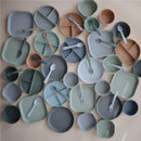 Mushie Silicone Square Bowl Dinnerware Set 2 Pack - Sage Image 8