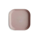 Mushie - Square Dinnerware Baby Plates- Set Of 2 - Blush Image 1