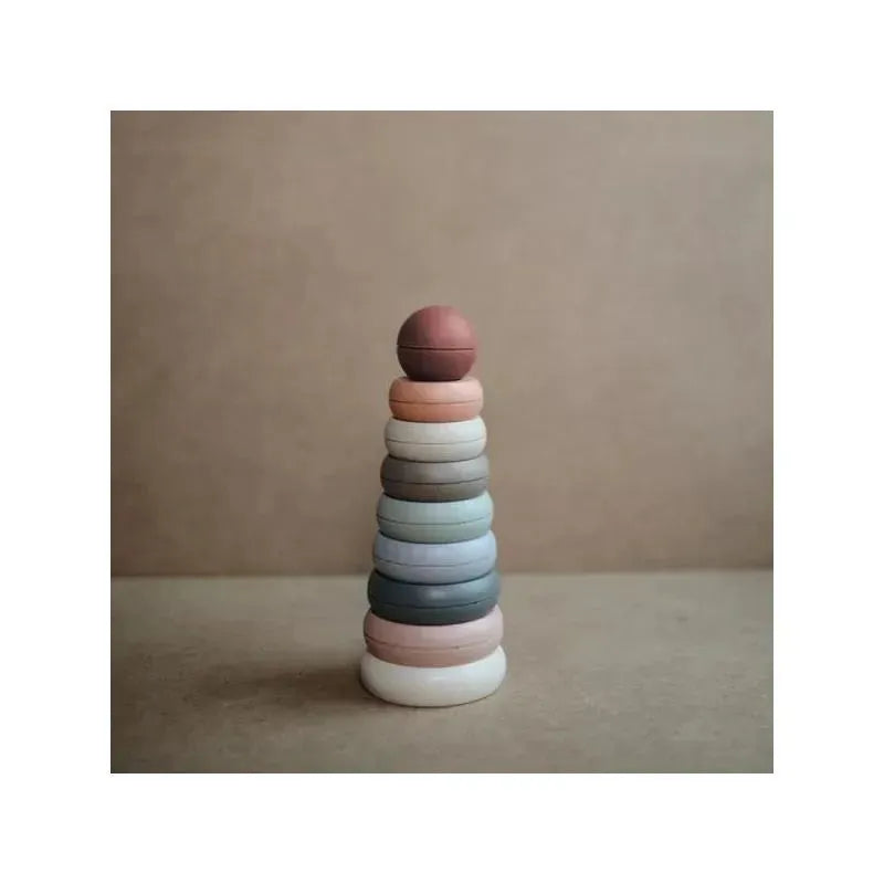 Mushie - Stacking Rings Baby Toy | Made In Denmark (Original) Image 6