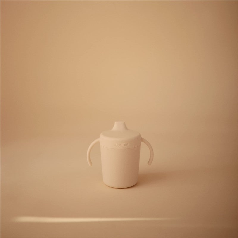 Mushie Trainer Sippy Cup - Ivory Image 2