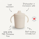 Mushie Trainer Sippy Cup - Smoke Image 8