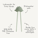 Mushie Training Chopsticks - Dried Thyme Image 2