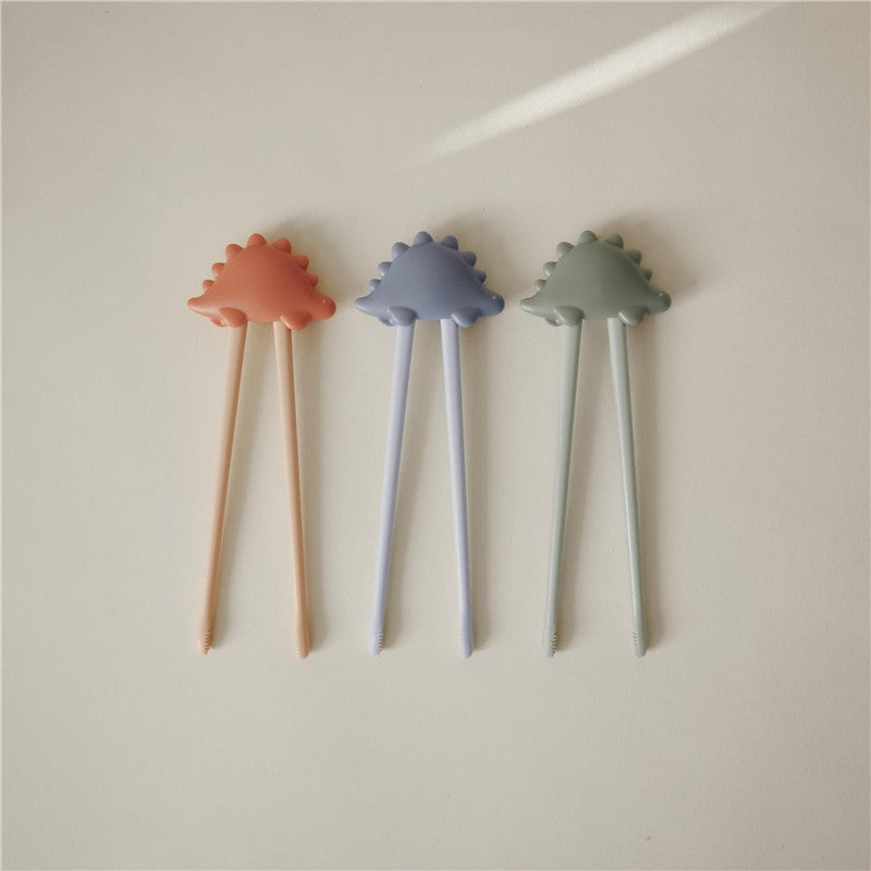 Mushie Training Chopsticks - Rose Image 3