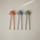 Mushie Training Chopsticks - Rose Image 3