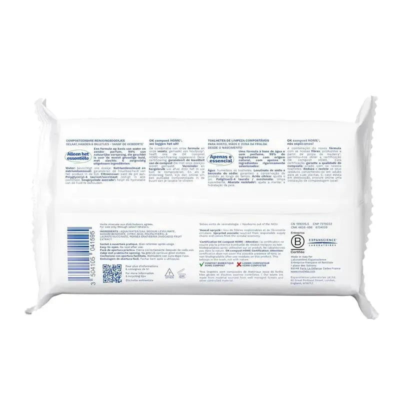 Mustela - Compostable Cleansing Water Wipes Fragrance Free Image 6