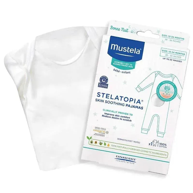 Mustela - Stelatopia Skin Soothing Pajamas, White Image 1