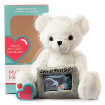 My Baby's Heartbeat White Love Bear Image 2