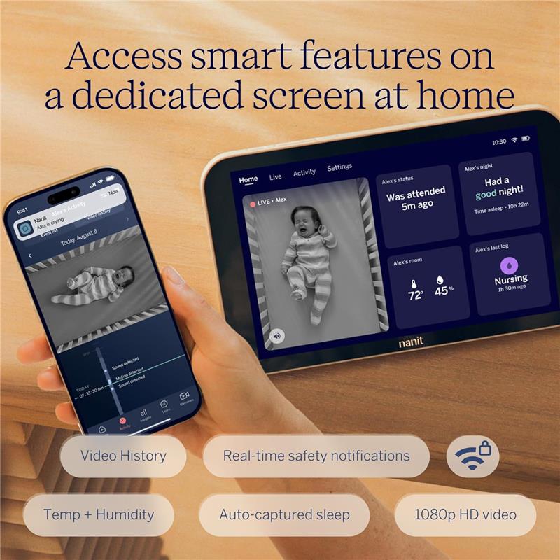 Nanit Display Screen for At-Home Viewing 8” Touchscreen Image 3