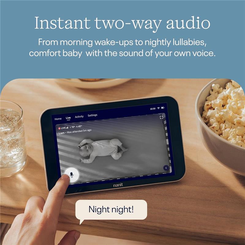 Nanit Display Screen for At-Home Viewing 8” Touchscreen Image 8