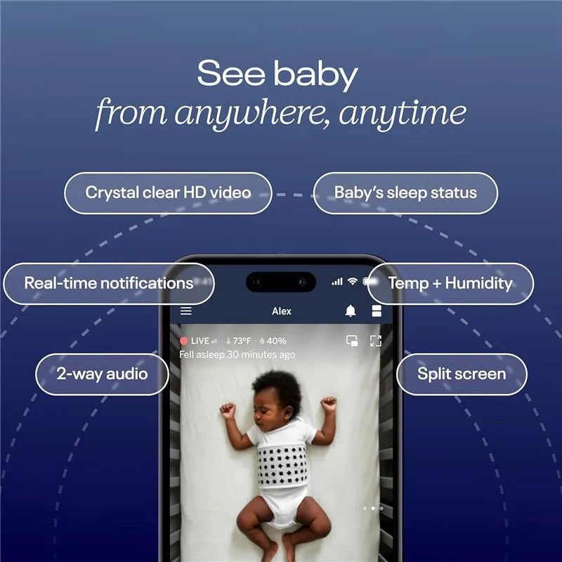 Nanit - Superior Sleep Set, Pro Camera with Wall Mount, Travel Stand and Baby Night Light Image 2
