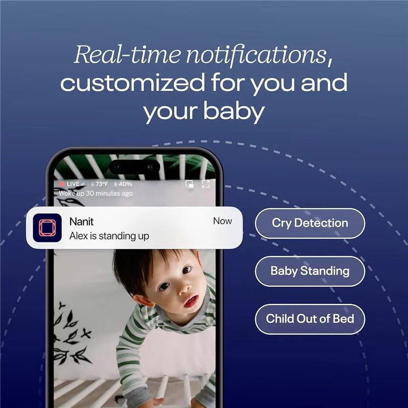 Nanit - Superior Sleep Set, Pro Camera with Wall Mount, Travel Stand and Baby Night Light Image 3