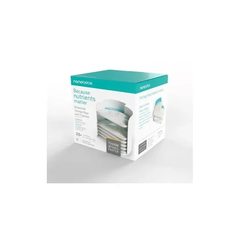 NanoBebe 25 Breastmilk Storgage Bags & Organizer Image 3