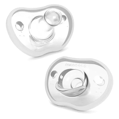 Nanobebe - Flexy Pacifier 2Pk, White (0-3 months) Image 1