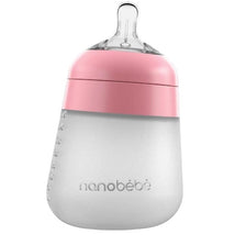Nanobebe Silicone Baby Bottle Single Pack- Pink, 9 Oz Image 1