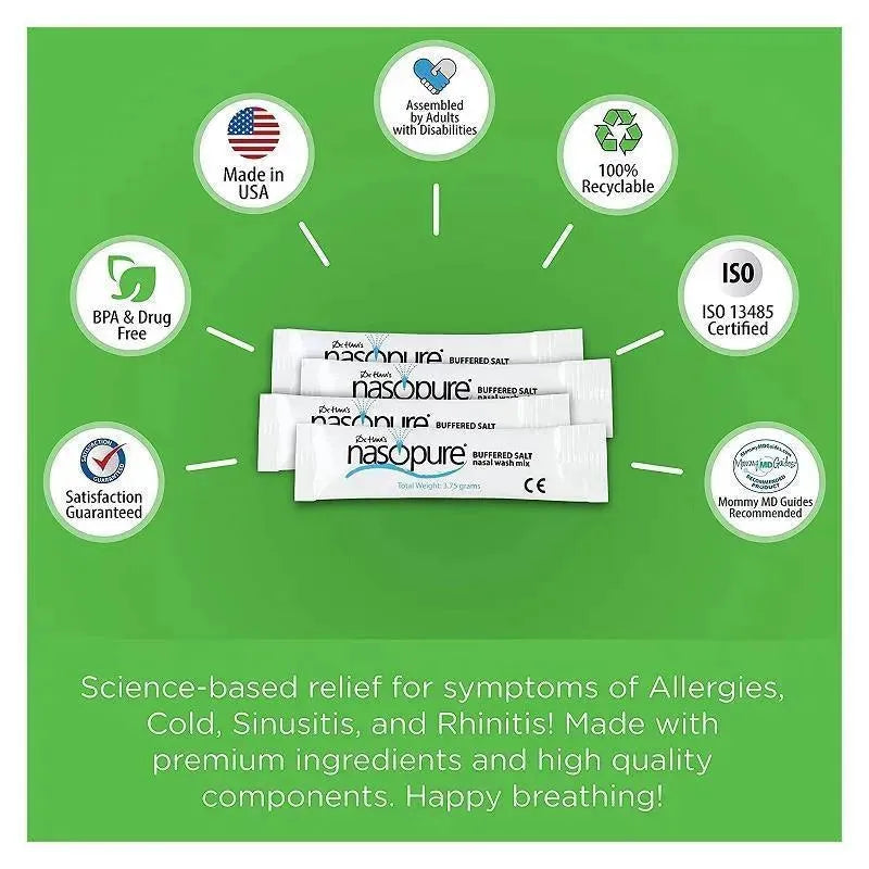 Nasopure Bottle Nasal Wash System Refill Kit 40Ct Image 2