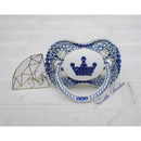 Neonilla Crystal - Pacifier With Swarovski Elite Crown Blue Bling Dummy  Image 1