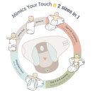 Nested Bean Zen Swaddle Classic, Stardust Blue Image 5