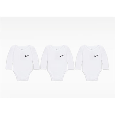 Nike Baby 3Pk Essential Long Sleeve Bodysuit White Image 1
