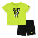 Nike Baby Set Shorts + T-Shirt Olive Image 1