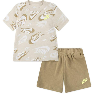 Nike Baby - Toddler On The Move Printed Tee And French Terry Shorts Set Image 1