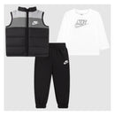Nike - Solid Vest Set, Pant & Tshirt Long Sleeve Black Image 1