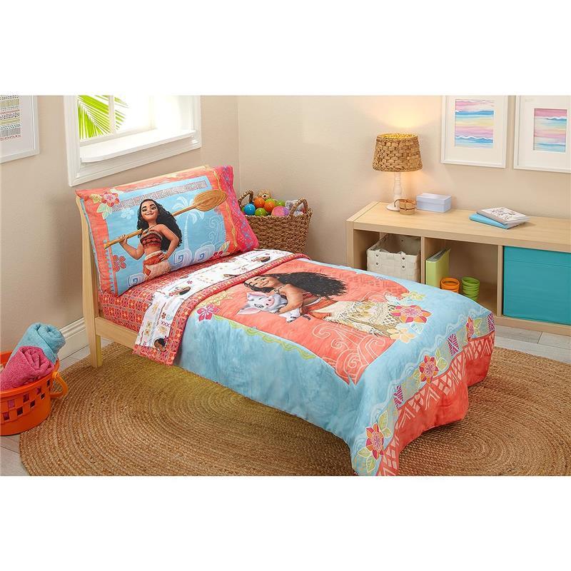 Nojo - 4Pk Disney Moana Toddler Bedding Set Image 1