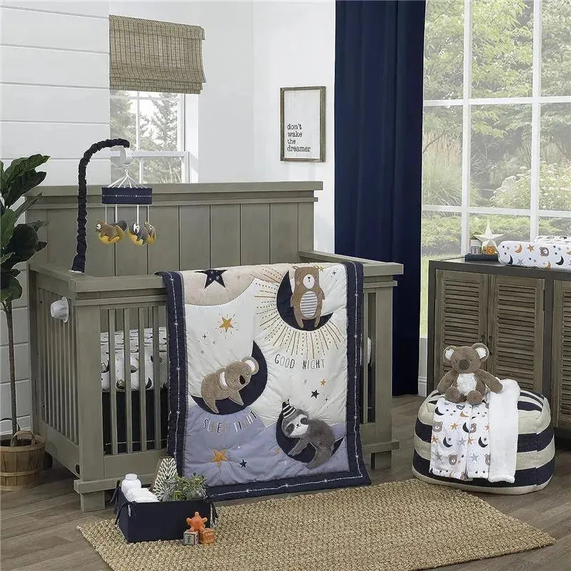 Nojo - 4Pk Goodnight Sleep Tight Crib Bedding Set Image 1