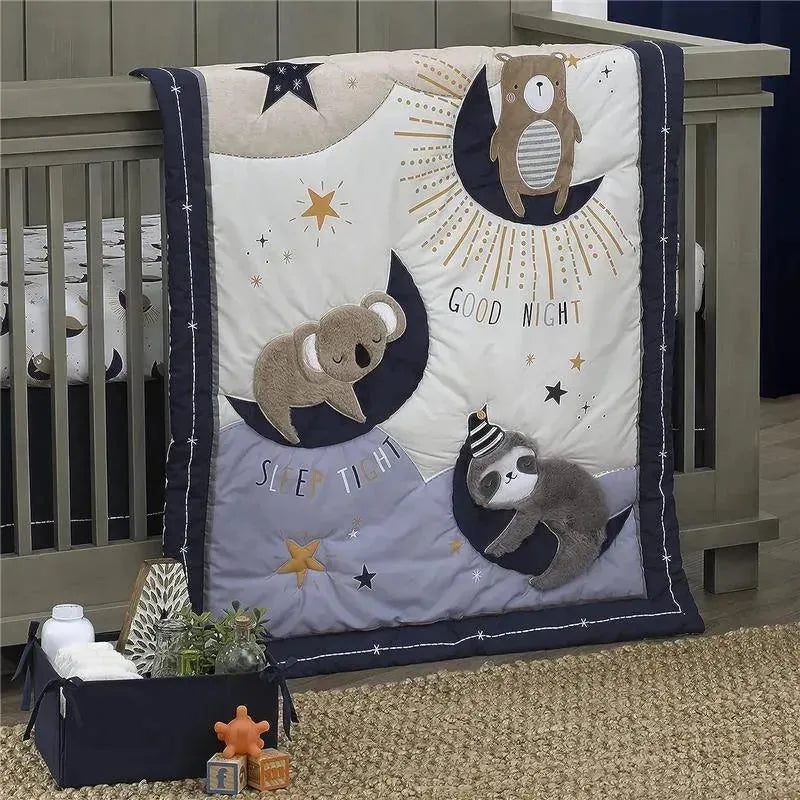 Nojo - 4Pk Goodnight Sleep Tight Crib Bedding Set Image 7