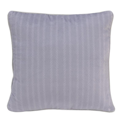 Decorative pillow with a soft lavender color and subtle striped texture, featuring a Disney Mickey Mouse design.
