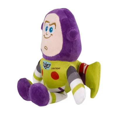 Buzz Lightyear light-up plush character with a smile, wearing his green and purple space suit, suitable for kids.