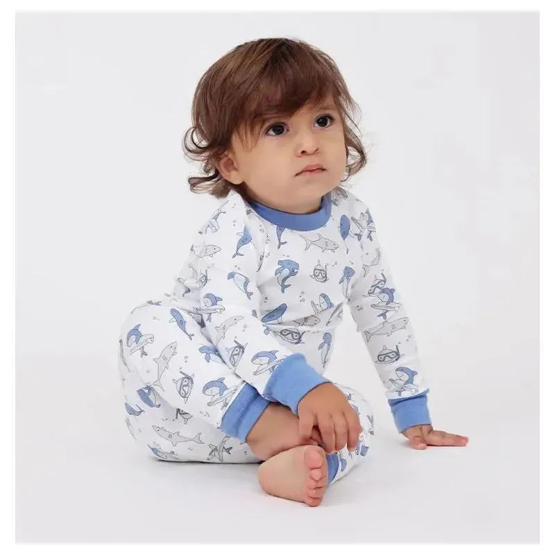 Noomie - Baby Boy 2Pk Pj Surfing Sharks  Image 2