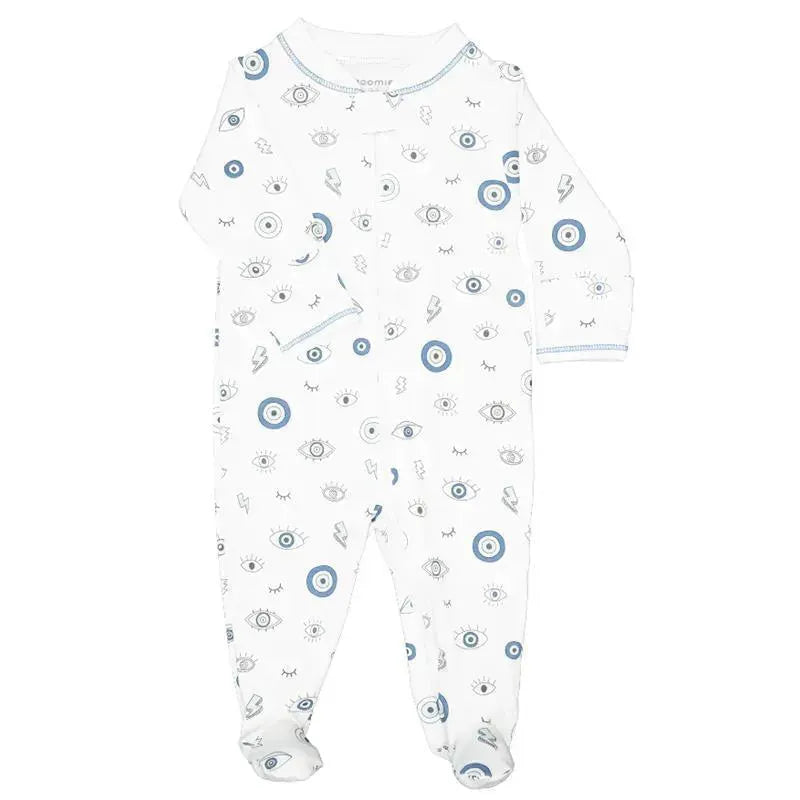 Noomie - Baby Boy Zipper Footie Evil Eye Image 1