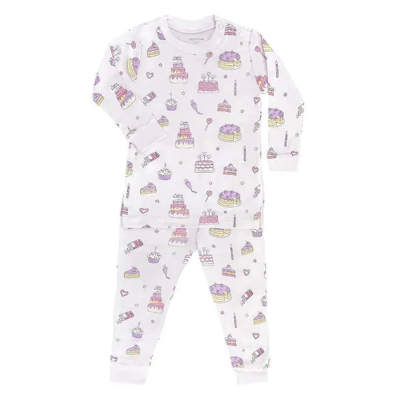 Noomie - Baby Girl Cake Shop Long Sleeve Pajama Set Image 1