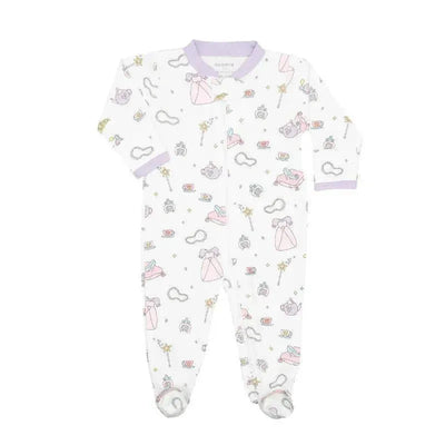 Noomie - Baby Girl Zipper Footie Princess Image 1