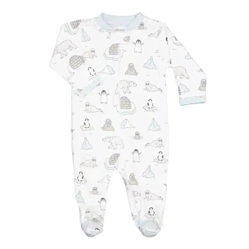 Noomie - Baby Unisex Zipper Footie Arctic Image 1